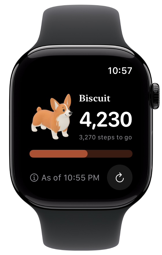 Pupstep Today on Apple Watch